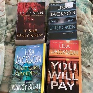 Lot of 4 Lisa Jackson Paperback Novels